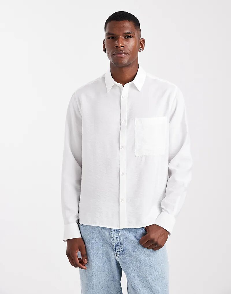 Рубашка свободного кроя ASOS DESIGN белого цвета
Рубашка свободного кроя ASOS DESIGN белого цвета