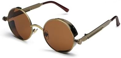 Ретро круглые солнцезащитные очки для женщин в стиле стимпанк с металлической оправой, винтажные круглые солнцезащитные очки для мужчин и женщин, зеркальные, UV400 MTZJH, 4
Ретро круглые солнцезащитные очки для женщин в стиле стимпанк с металлической оправой, винтажные круглые солнцезащитные очки для мужчин и женщин, зеркальные, UV400 MTZJH, 4