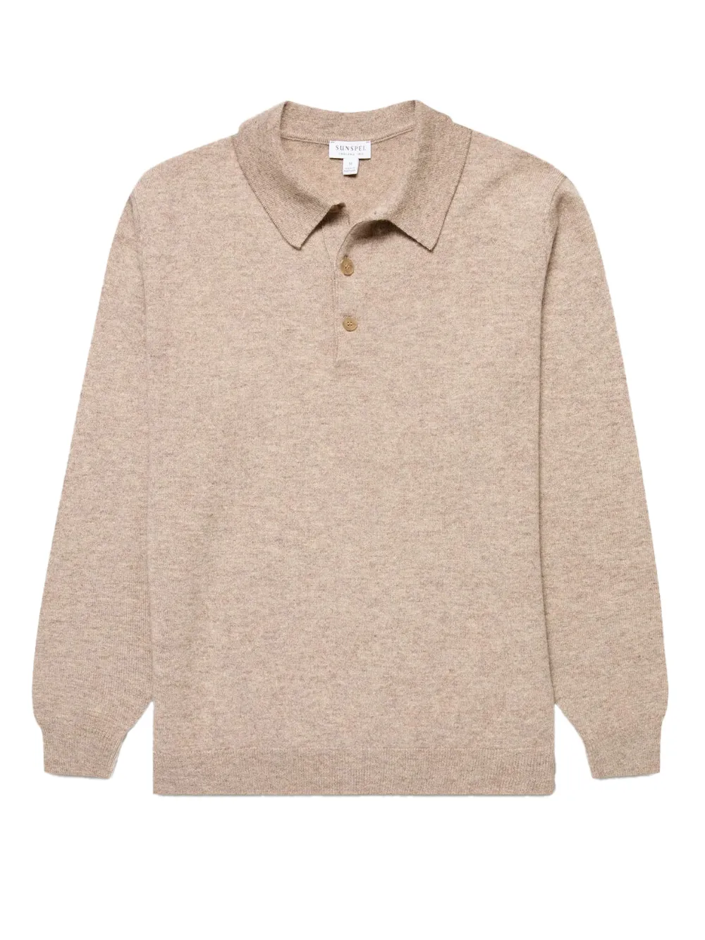 Поло с длинными рукавами Sunspel, бежевый
Поло с длинными рукавами Sunspel, бежевый