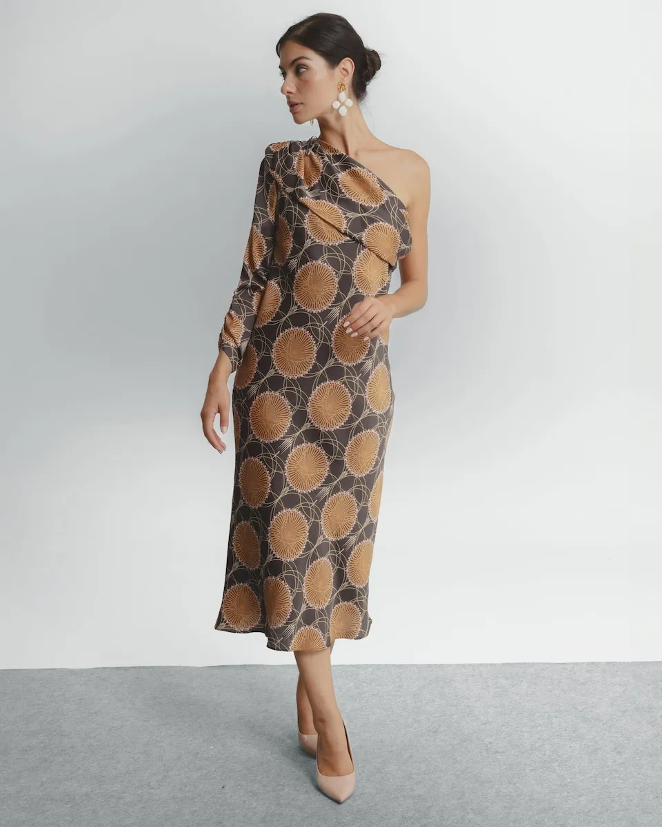 Асимметричное миди-платье с принтом Dolores Promesas, многоцветный
Асимметричное миди-платье с принтом Dolores Promesas, многоцветный