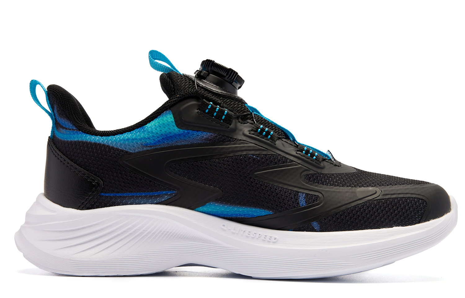 Скоростные противоскользящие износостойкие низкие детские кроссовки для бега черно-синие подростковые QIAODAN 
Скоростные противоскользящие износостойкие низкие детские кроссовки для бега черно-синие подростковые QIAODAN