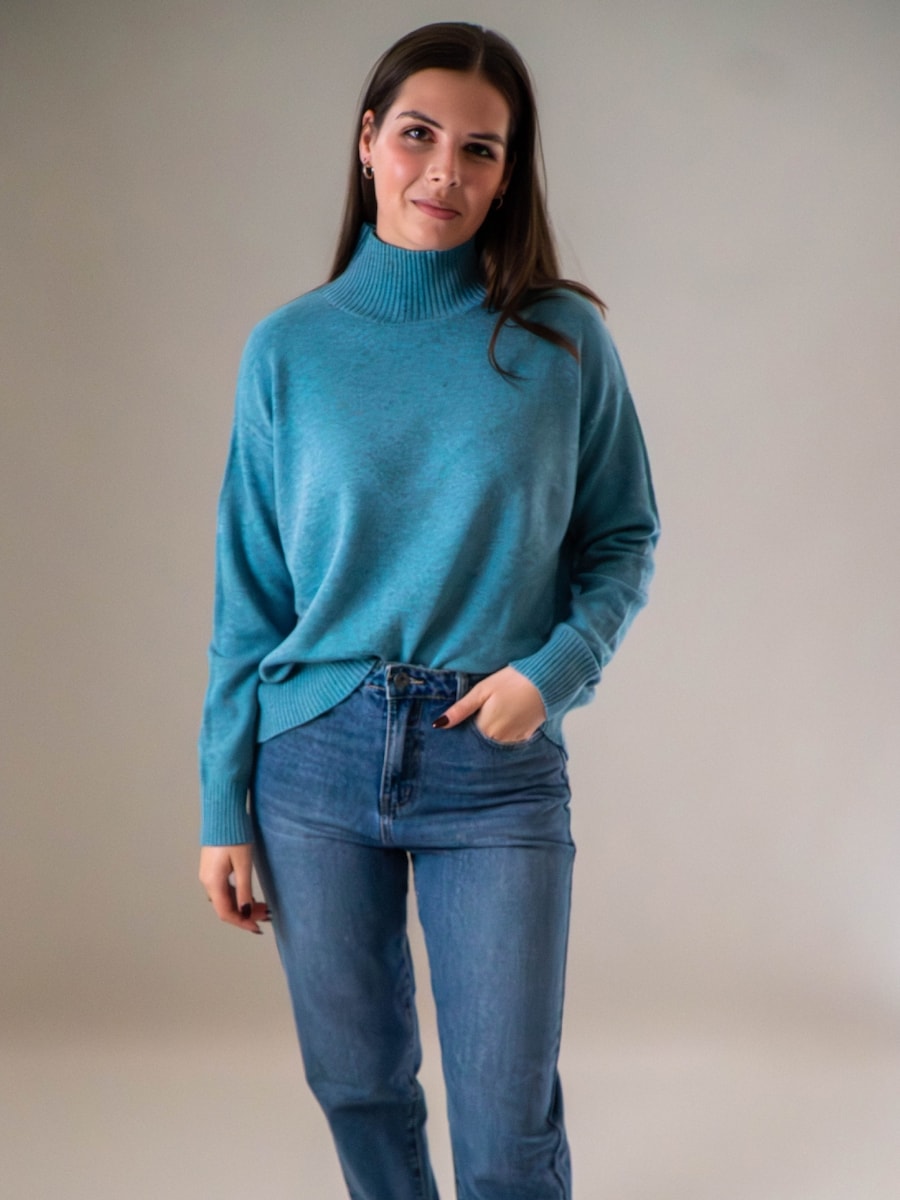 Свитер WEARABLE STORIES Riske, лазурный
Свитер WEARABLE STORIES Riske, лазурный