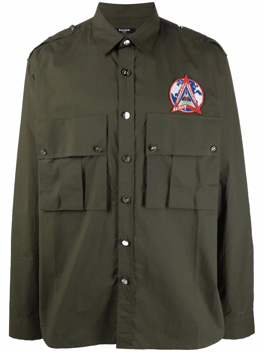 Рубашка с длинными рукавами BALMAIN, зеленый
Рубашка с длинными рукавами BALMAIN, зеленый