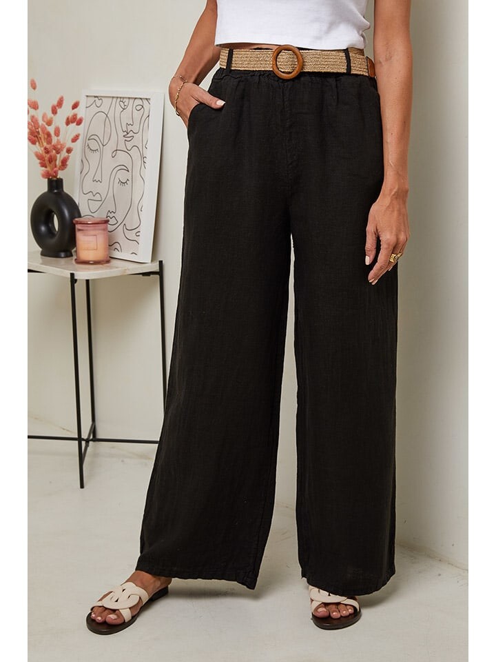 Тканевые брюки Le Monde du Lin, черный
Тканевые брюки Le Monde du Lin, черный