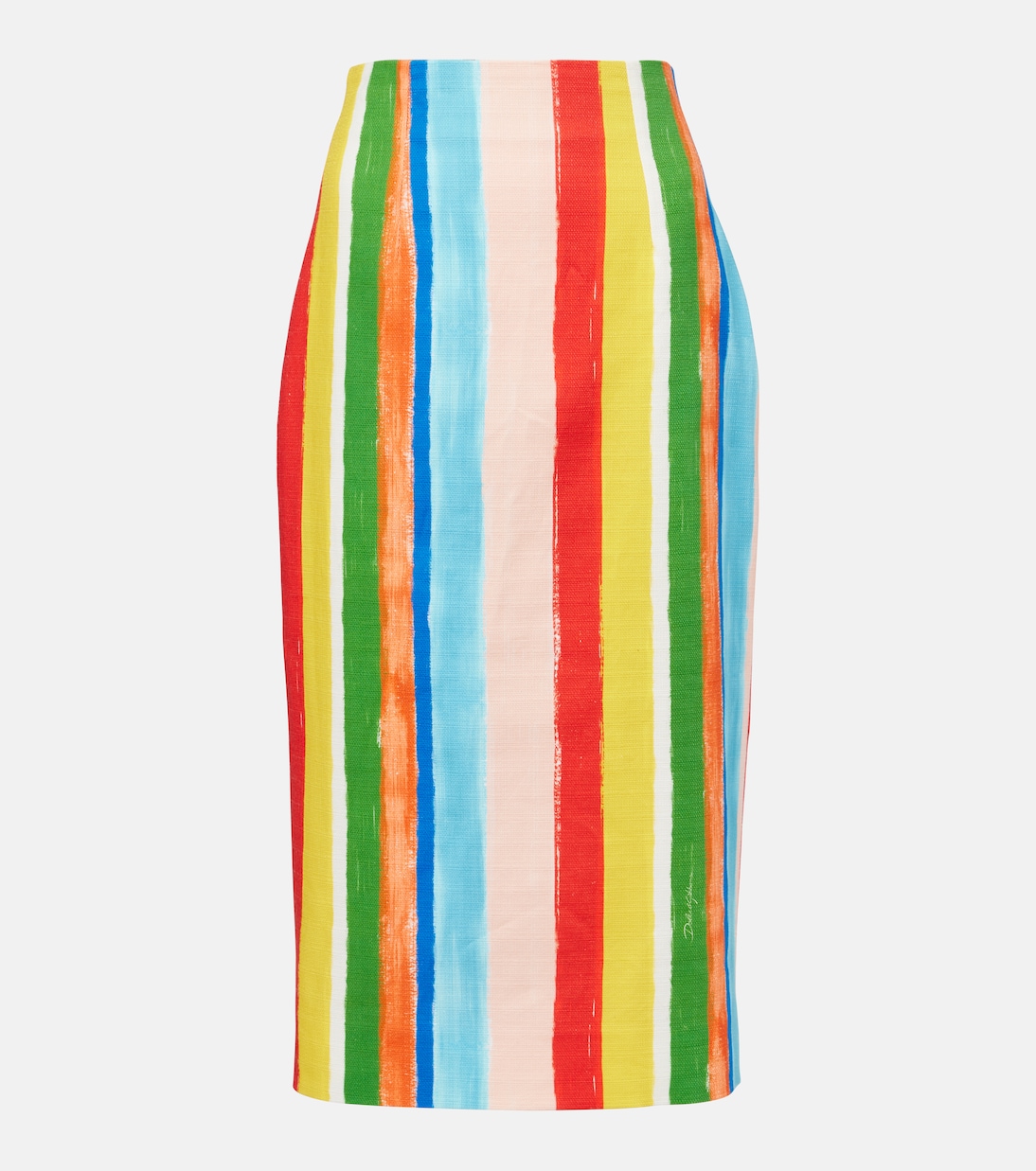 Юбка-карандаш из смесового хлопка в полоску Dolce&Gabbana, разноцветный
Юбка-карандаш из смесового хлопка в полоску Dolce&Gabbana, разноцветный