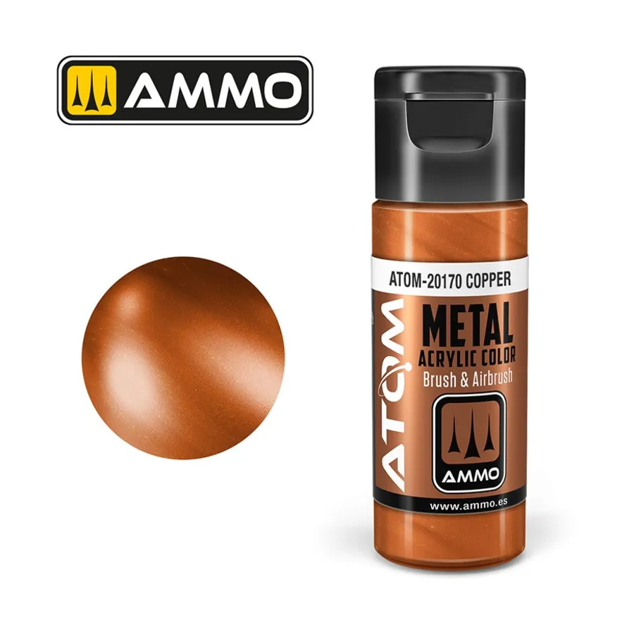 Металлик - Медь, ATOM Acrylic Paints
Металлик - Медь, ATOM Acrylic Paints