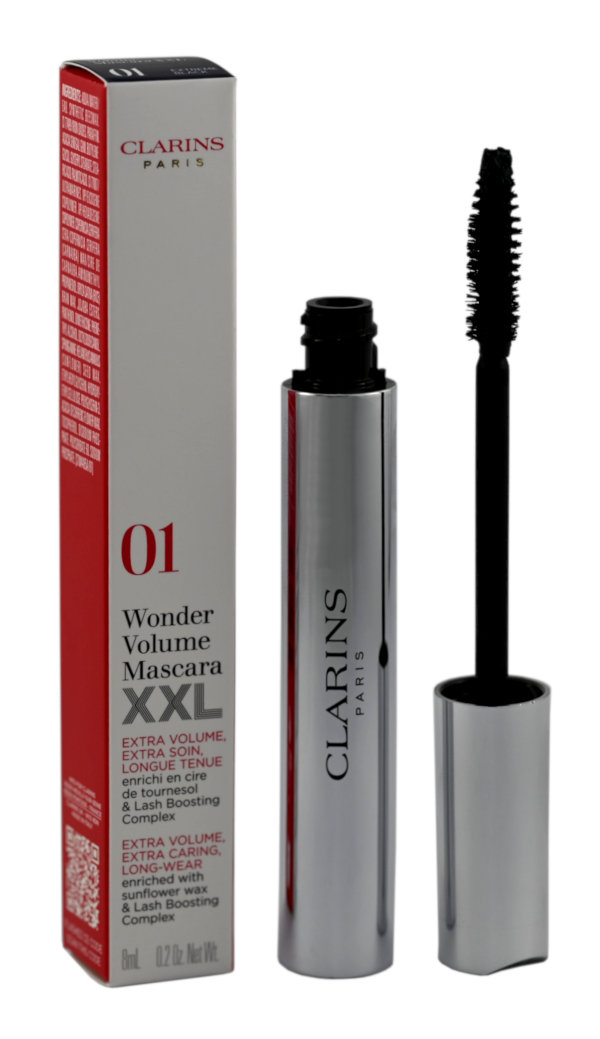 Clarins Mascara Supra Volume XXL, Тушь для ресниц, 01, 8 мл 
Clarins Mascara Supra Volume XXL, Тушь для ресниц, 01, 8 мл