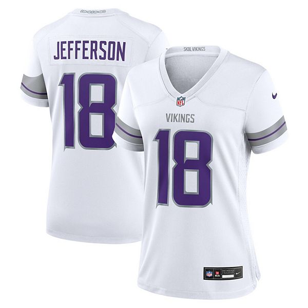 Женская игровая футболка Джастина Джефферсона Minnesota Vikings Alternate Nike
Женская игровая футболка Джастина Джефферсона Minnesota Vikings Alternate Nike