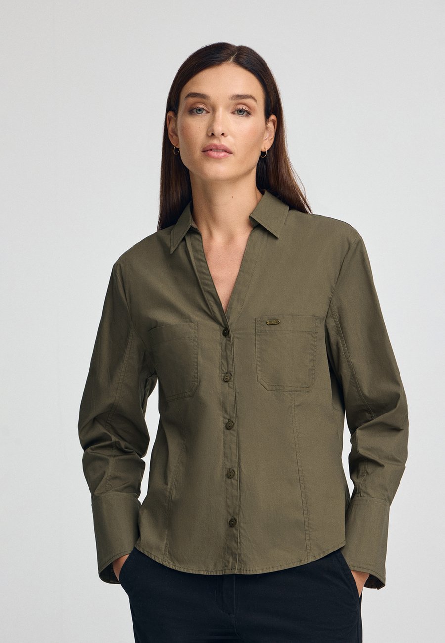 Блуза Polo Club Button-down blouse, Dark Olive/Olive
Блуза Polo Club Button-down blouse, Dark Olive/Olive