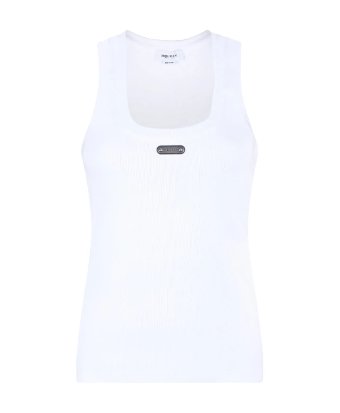 Белая майка с логотипом Alexander Mcqueen, белый
Белая майка с логотипом Alexander Mcqueen, белый