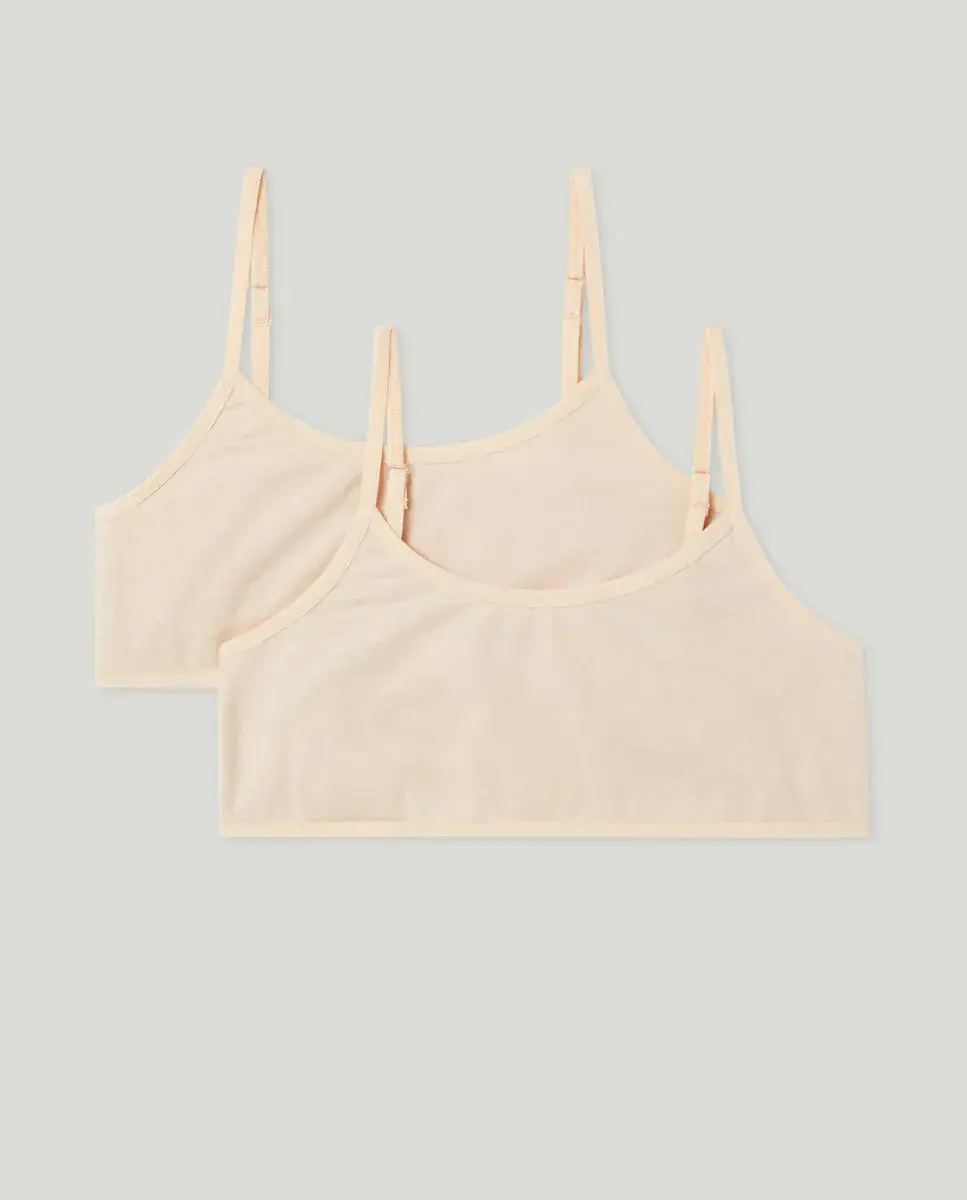 Набор из двух однотонных топов Cotton Juice, бежевый
Набор из двух однотонных топов Cotton Juice, бежевый