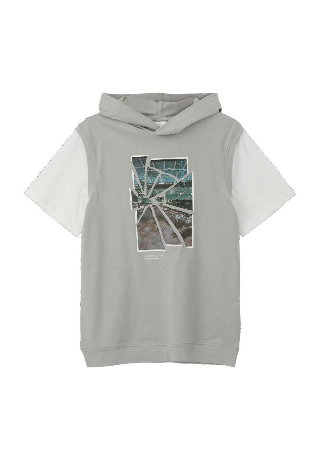 Футболка, капюшон, принт, детская s.Oliver, цвет Grey Black
Футболка, капюшон, принт, детская s.Oliver, цвет Grey Black