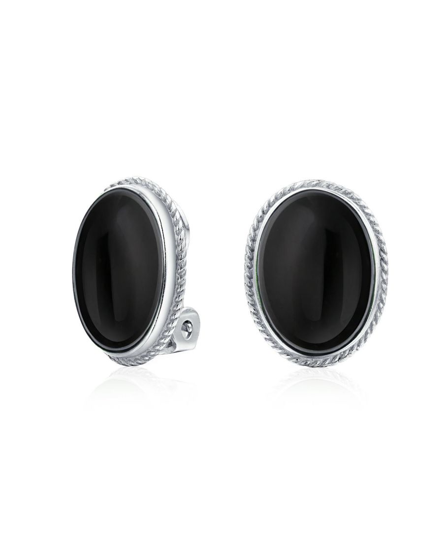 Овальные серьги-клипсы из натурального нефрита, лазурита, оникса и бирюзы с кабошоном 7 карат, покрытые 14-каратным золотом, из стерлингового серебра Bling Jewelry, Black onyx
Овальные серьги-клипсы из натурального нефрита, лазурита, оникса и бирюзы с кабошоном 7 карат, покрытые 14-каратным золотом, из стерлингового серебра Bling Jewelry, Black onyx