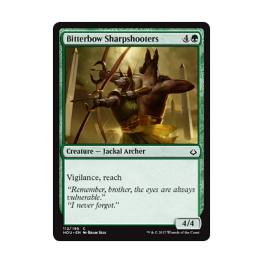 CCG Снайперы из горького лука (C) (фольга), MTG - Hour of Devastation
CCG Снайперы из горького лука (C) (фольга), MTG - Hour of Devastation