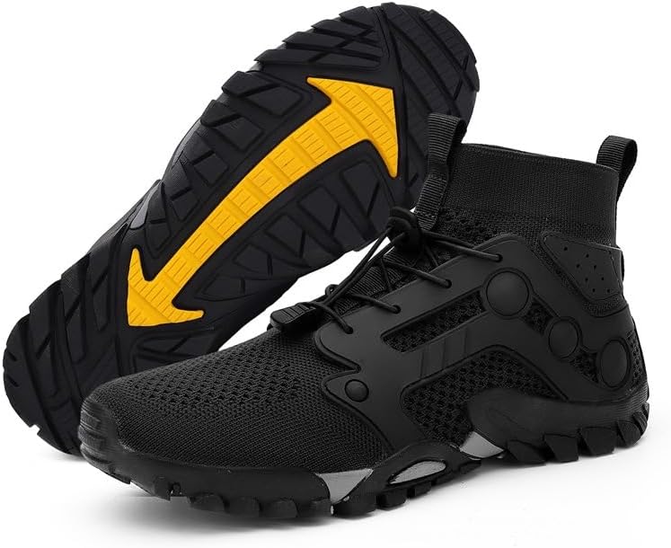 Мужские стильные высокие походные ботинки HCHCTRY, прочные, большого размера, удобные, с нескользящей шнуровкой, подходят для мужских активных видов спорта и отдыха на открытом воздухе, черный
Мужские стильные высокие походные ботинки HCHCTRY, прочные, большого размера, удобные, с нескользящей шнуровкой, подходят для мужских активных видов спорта и отдыха на открытом воздухе, черный