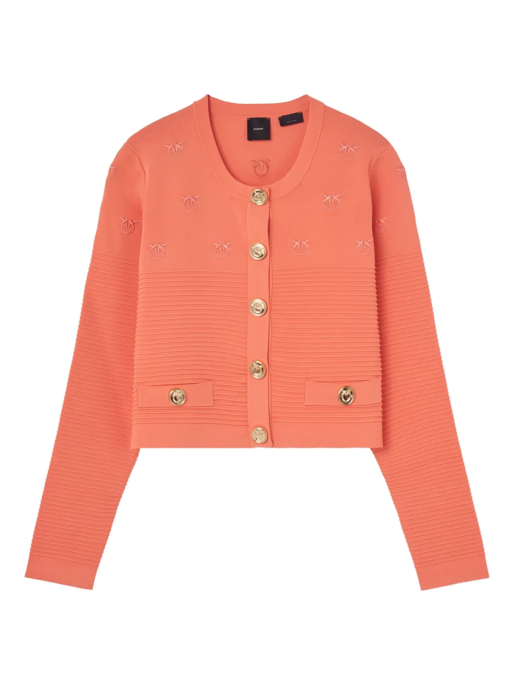 Жакет в рубчик с вышивкой PINKO, розовый
Жакет в рубчик с вышивкой PINKO, розовый