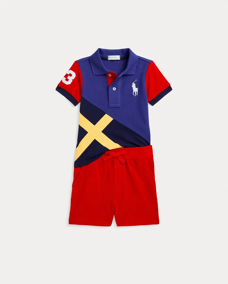 Разноцветный хлопковый комплект для мальчика Polo Ralph Lauren, мультиколор
Разноцветный хлопковый комплект для мальчика Polo Ralph Lauren, мультиколор