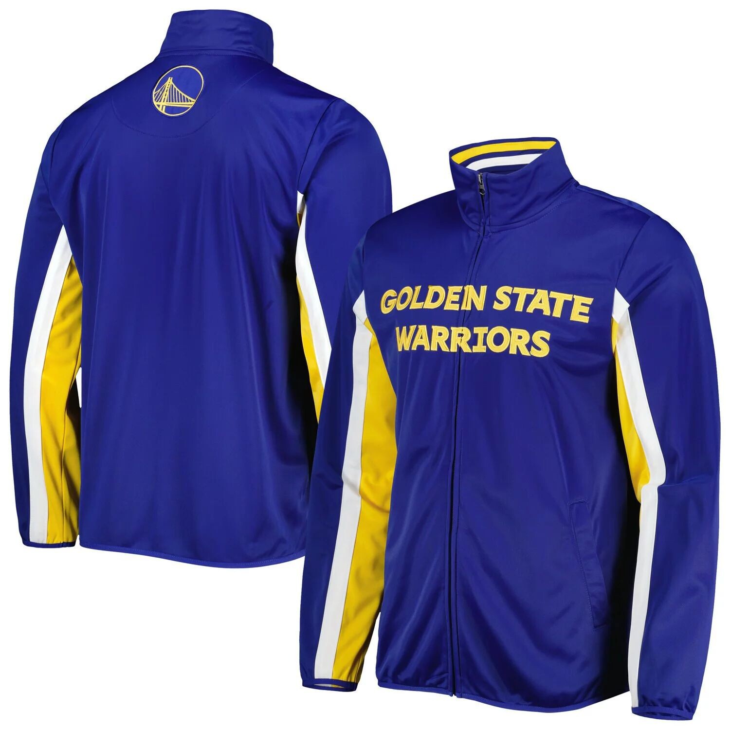 Мужская спортивная куртка Carl Banks Royal Golden State Warriors Contender Wordmark с молнией во всю длину G-III
Мужская спортивная куртка Carl Banks Royal Golden State Warriors Contender Wordmark с молнией во всю длину G-III
