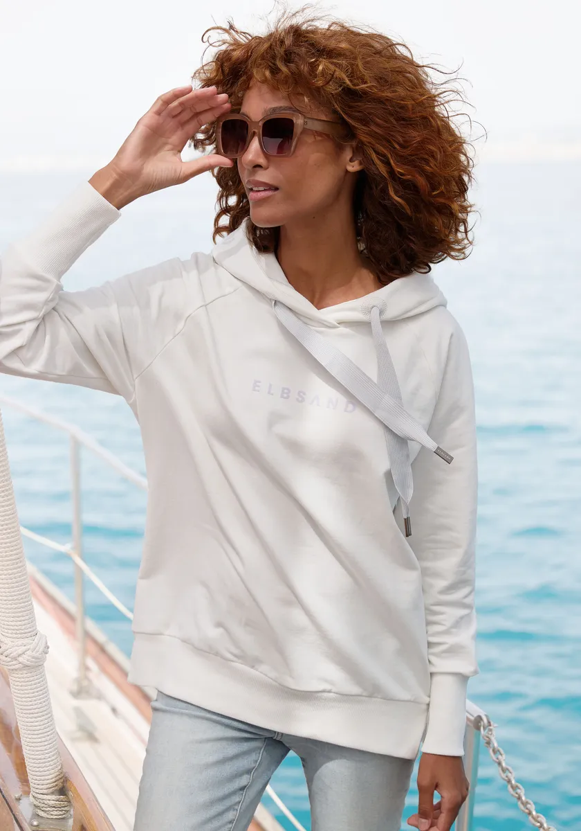 Толстовка Эльбсанд с капюшоном "Свана" с логотипом, удобная толстовка с разрезами по бокам Elbsand, белый
Толстовка Эльбсанд с капюшоном "Свана" с логотипом, удобная толстовка с разрезами по бокам Elbsand, белый