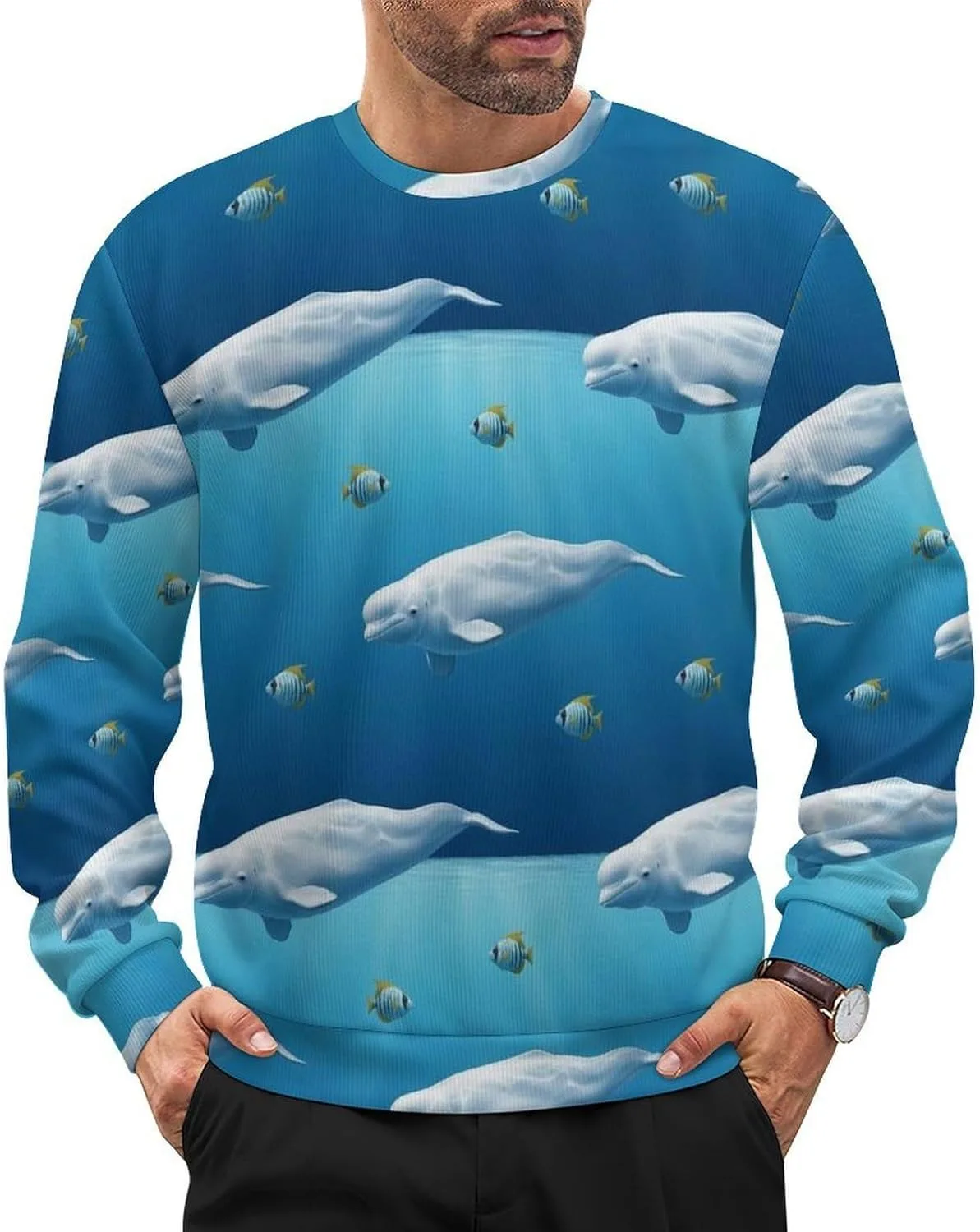 Мужской свитер с круглым вырезом легкий с длинным рукавом VAFZASC
Мужской свитер с круглым вырезом легкий с длинным рукавом VAFZASC