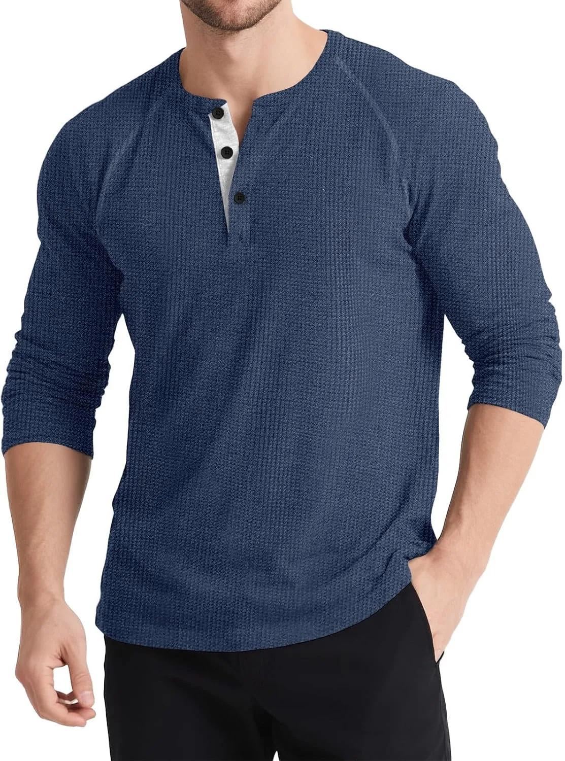 Мужская футболка с длинным рукавом waffle knit
Мужская футболка с длинным рукавом waffle knit
