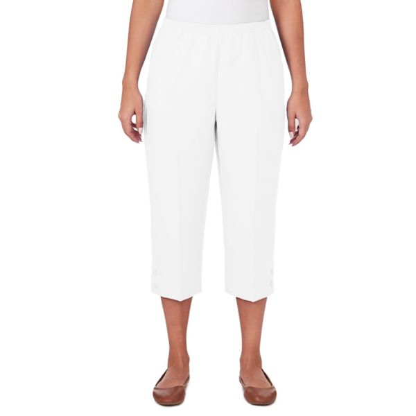 Женские джинсовые капри с отворотом на пуговицах Alfred Dunner, белый
Женские джинсовые капри с отворотом на пуговицах Alfred Dunner, белый