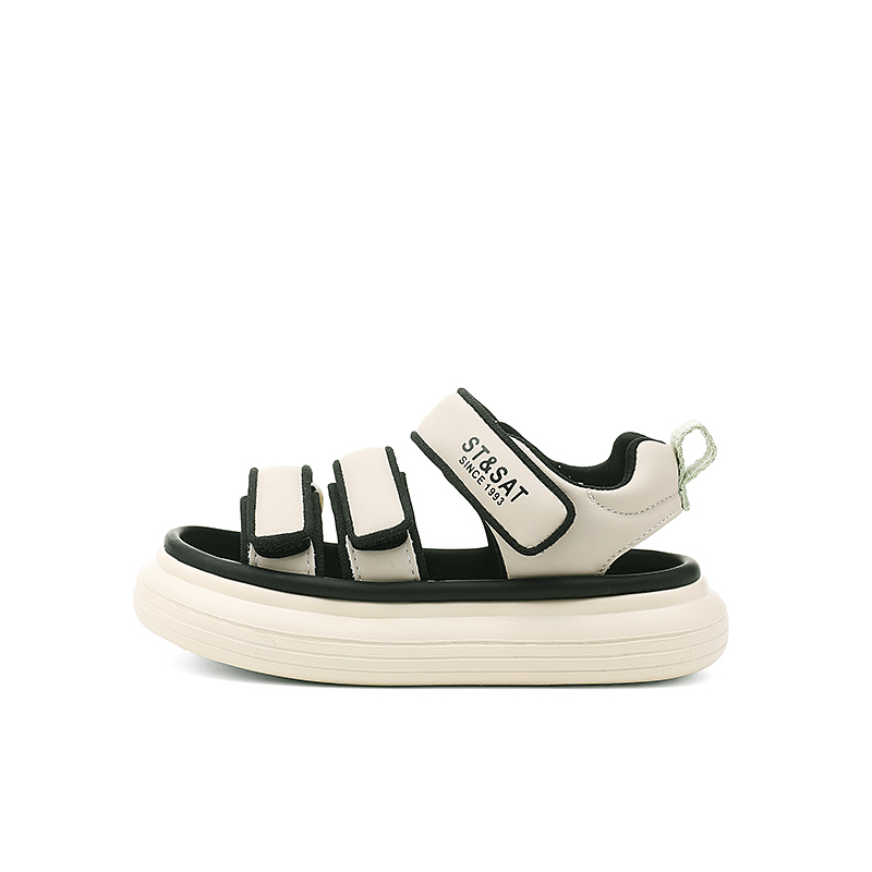 Детские сандалии, устойчивые к истиранию, дышащие, нескользящие ST&SAT, серый 
Детские сандалии, устойчивые к истиранию, дышащие, нескользящие ST&SAT, серый