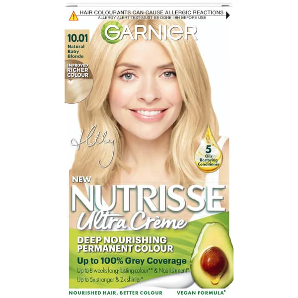 Стойкая питательная краска для волос Garnier, цвет 10.01 baby blonde (holly's shade)
Стойкая питательная краска для волос Garnier, цвет 10.01 baby blonde (holly's shade)
