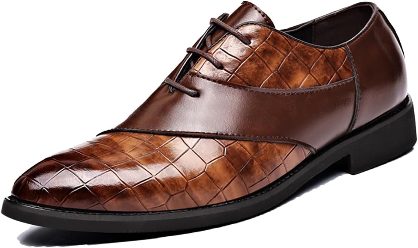 Мужские кожаные оксфорды с заостренным носком и шнуровкой, удобные деловые классические дерби для мужчин Generic, коричневый
Мужские кожаные оксфорды с заостренным носком и шнуровкой, удобные деловые классические дерби для мужчин Generic, коричневый