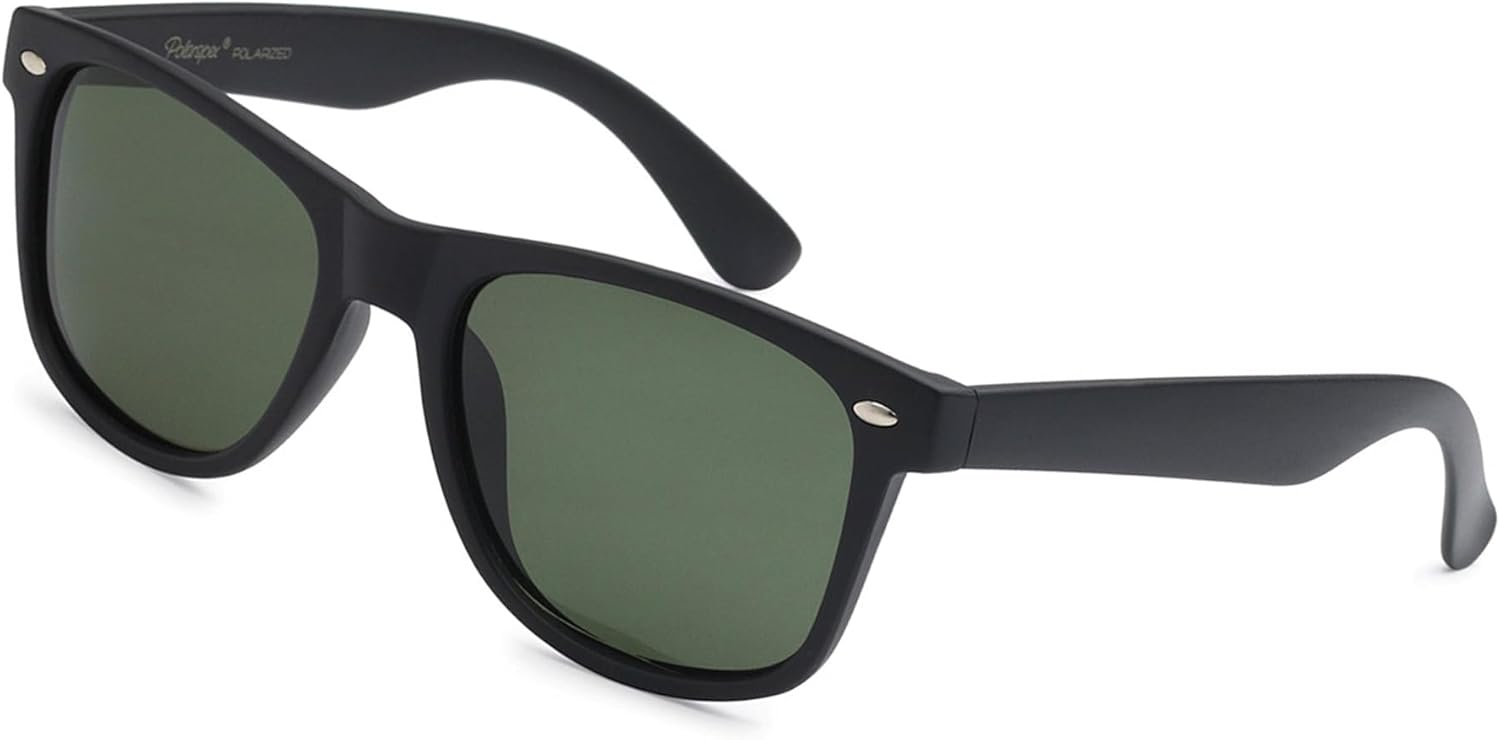 Поляризованные солнцезащитные очки PolarSpex для мужчин и женщин – защита от УФ-излучения, прочные и легкие, в стиле ретро, идеально подходят для вождения и рыбалки, Matte Black | Olive
Поляризованные солнцезащитные очки PolarSpex для мужчин и женщин – защита от УФ-излучения, прочные и легкие, в стиле ретро, идеально подходят для вождения и рыбалки, Matte Black | Olive