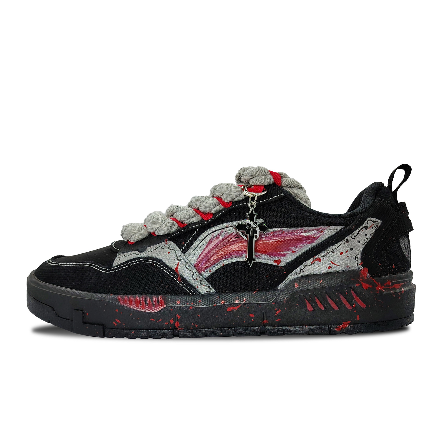 LINING Юань Чу противоскользящие и износостойкие дышащие низкие кроссовки для скейтбординга мужские black red silver
LINING Юань Чу противоскользящие и износостойкие дышащие низкие кроссовки для скейтбординга мужские black red silver