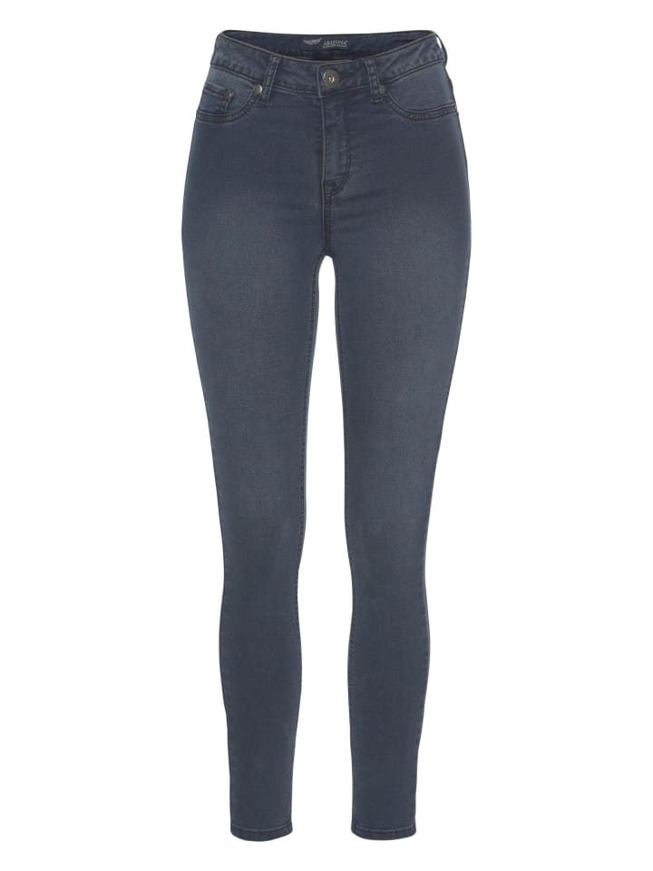 Джинсы скинни темно-синего цвета ARIZONA
Джинсы скинни темно-синего цвета ARIZONA