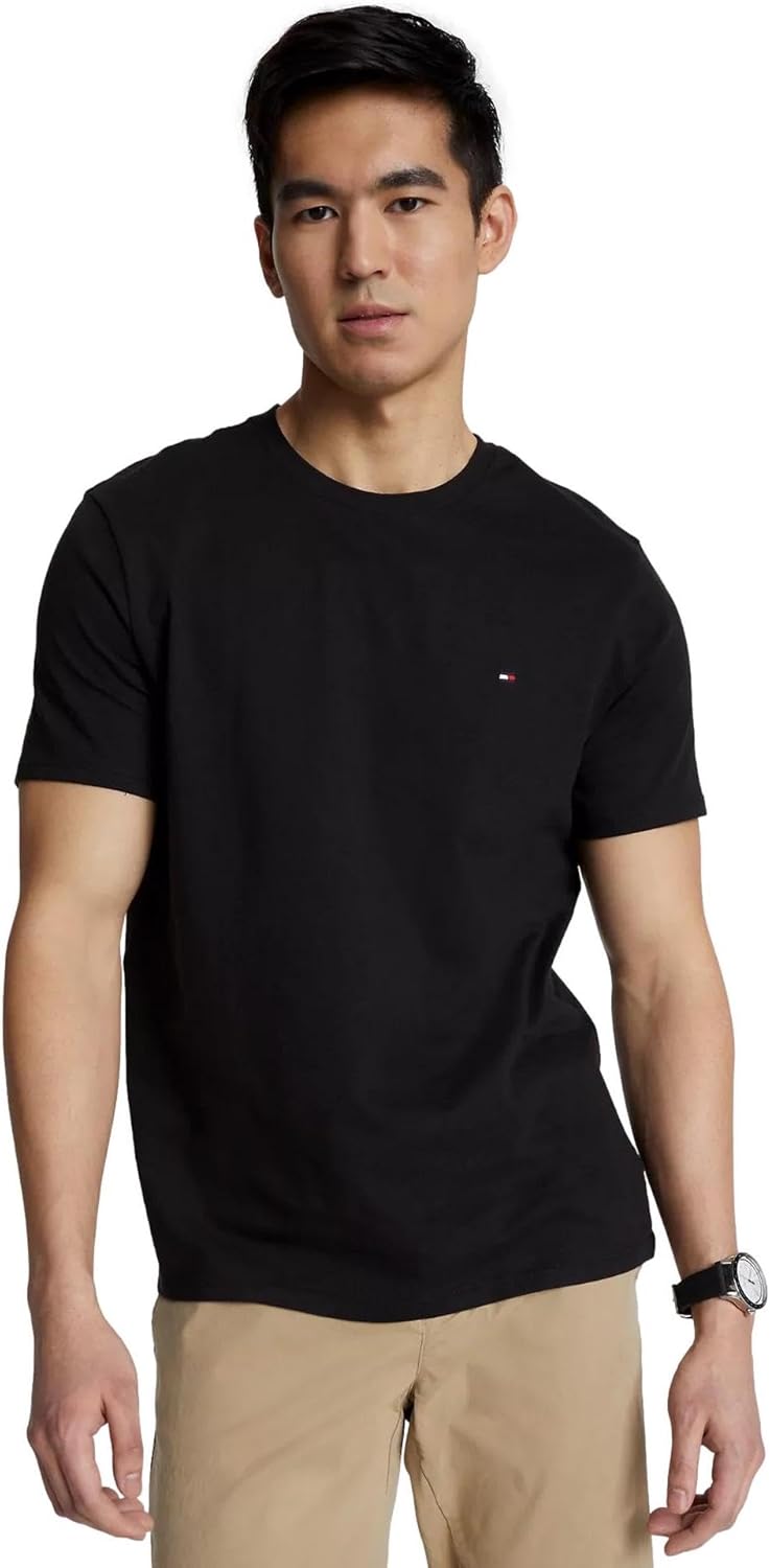 Мужская футболка Tommy Hilfiger с круглым вырезом, классический крой, короткий рукав, однотонная рубашка, Dark Sable Black., Черный, Мужская футболка Tommy Hilfiger с круглым вырезом, классический крой, короткий рукав, однотонная рубашка, Dark Sable Black
Мужская футболка Tommy Hilfiger с круглым вырезом, классический крой, короткий рукав, однотонная рубашка, Dark Sable Black., Черный, Мужская футболка Tommy Hilfiger с круглым вырезом, классический крой, короткий рукав, однотонная рубашка, Dark Sable Black
