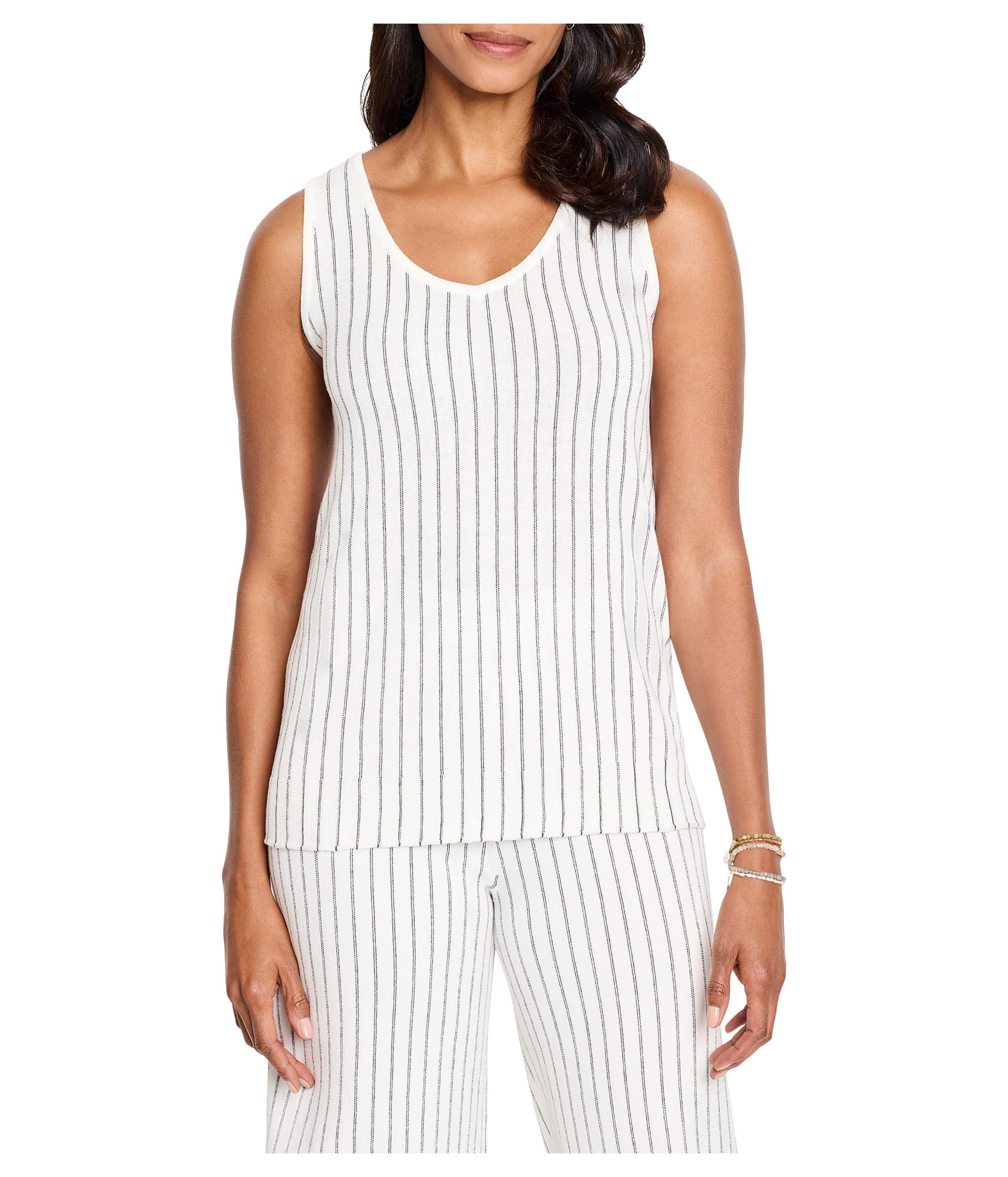 Топ NIC+ZOE Destination Stripe Knit Tank, White Multi
Топ NIC+ZOE Destination Stripe Knit Tank, White Multi