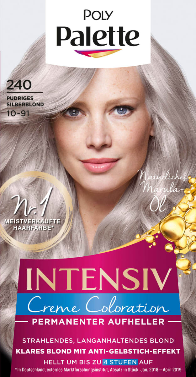 Осветлитель для волос 240 пудровый серебристый блондин 1 шт. Poly Palette 
Осветлитель для волос 240 пудровый серебристый блондин 1 шт. Poly Palette