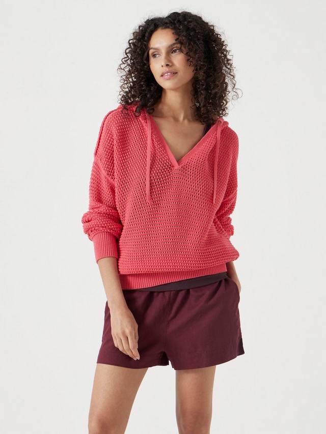 Толстовка с вафельным ажурным узором и капюшоном HUSH, Coral Pink
Толстовка с вафельным ажурным узором и капюшоном HUSH, Coral Pink