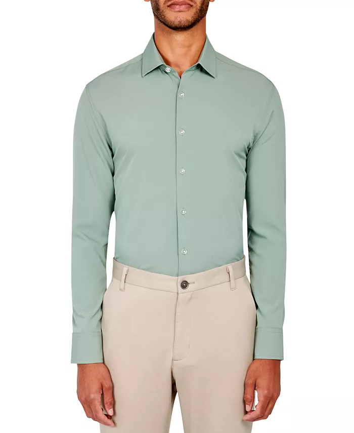 Мужская классическая рубашка Ceremony Performance с охлаждающим эффектом, из эластичной ткани ConStruct, зеленый
Мужская классическая рубашка Ceremony Performance с охлаждающим эффектом, из эластичной ткани ConStruct, зеленый