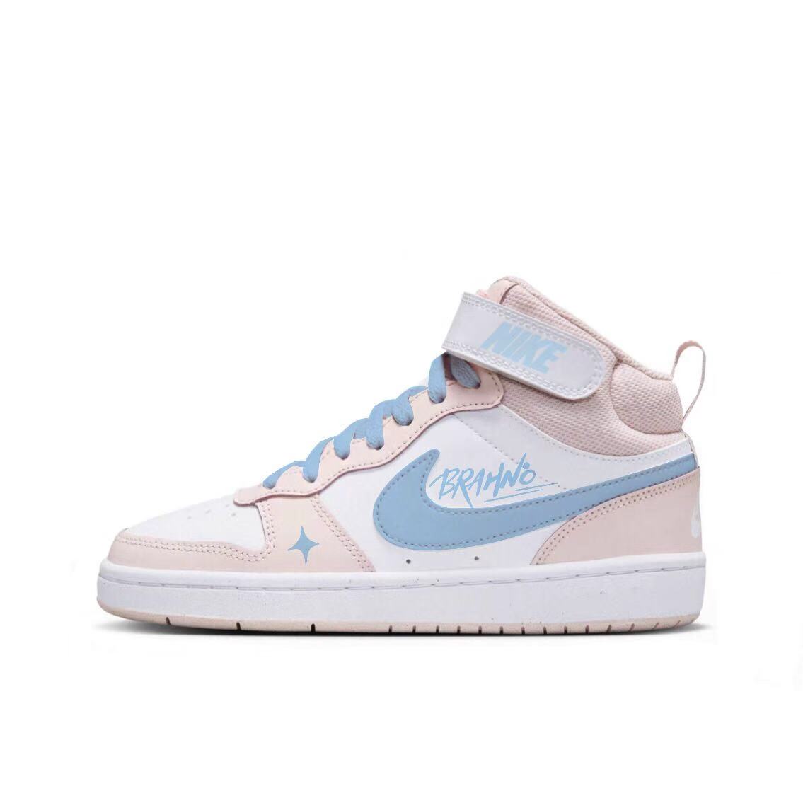 Court Pink с холодным подтоном Ice Blue устойчивые к истиранию мид-топ детские скейтбординг кроссовки для подростков Nike, розовый
Court Pink с холодным подтоном Ice Blue устойчивые к истиранию мид-топ детские скейтбординг кроссовки для подростков Nike, розовый