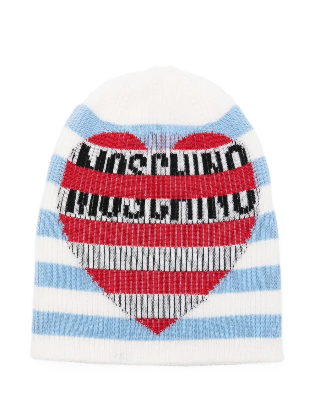 Шапка с полосатым сердцем Moschino Jeans, белый
Шапка с полосатым сердцем Moschino Jeans, белый
