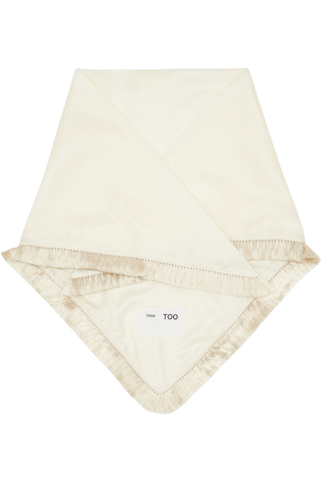 Шарф с бахромой Toga Pulla, Off-White
Шарф с бахромой Toga Pulla, Off-White