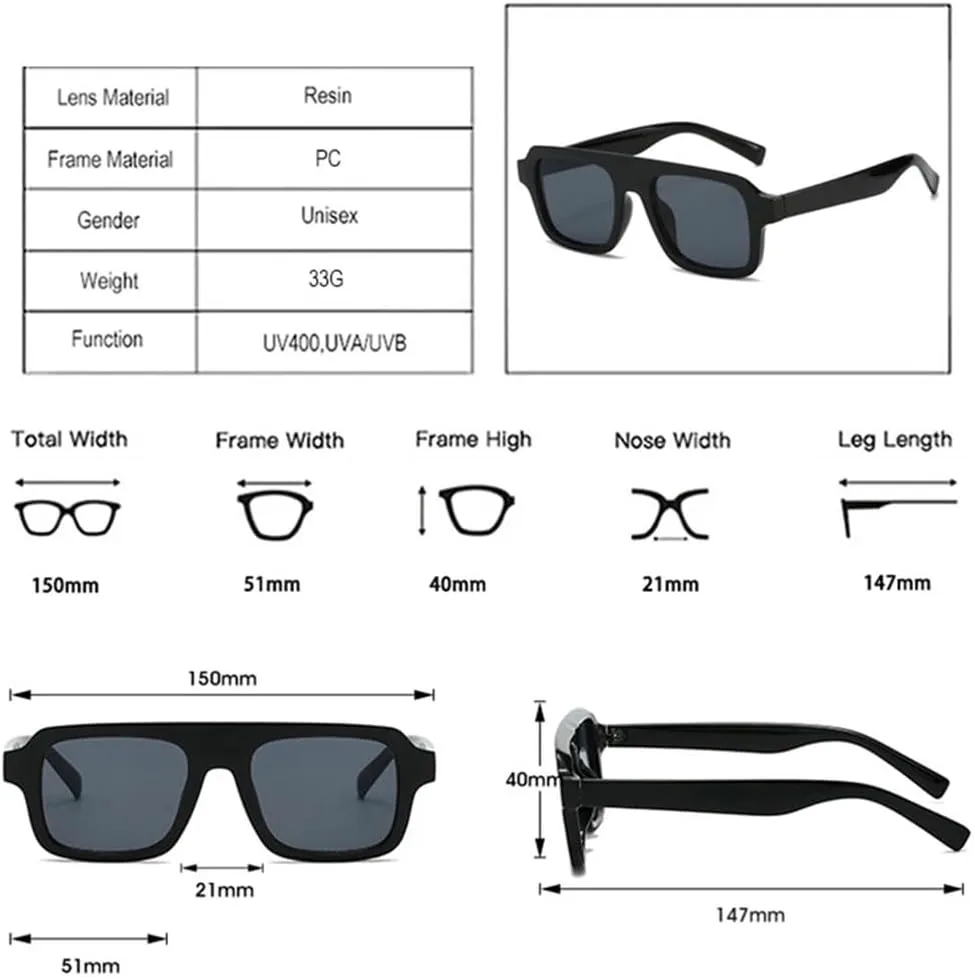 Мужские квадратные солнцезащитные очки с прозрачными зелеными линзами и защитой от УФ-излучения UV400; женские солнцезащитные очки в стиле панк DSVIGF, Tea Tea
Мужские квадратные солнцезащитные очки с прозрачными зелеными линзами и защитой от УФ-излучения UV400; женские солнцезащитные очки в стиле панк DSVIGF, Tea Tea