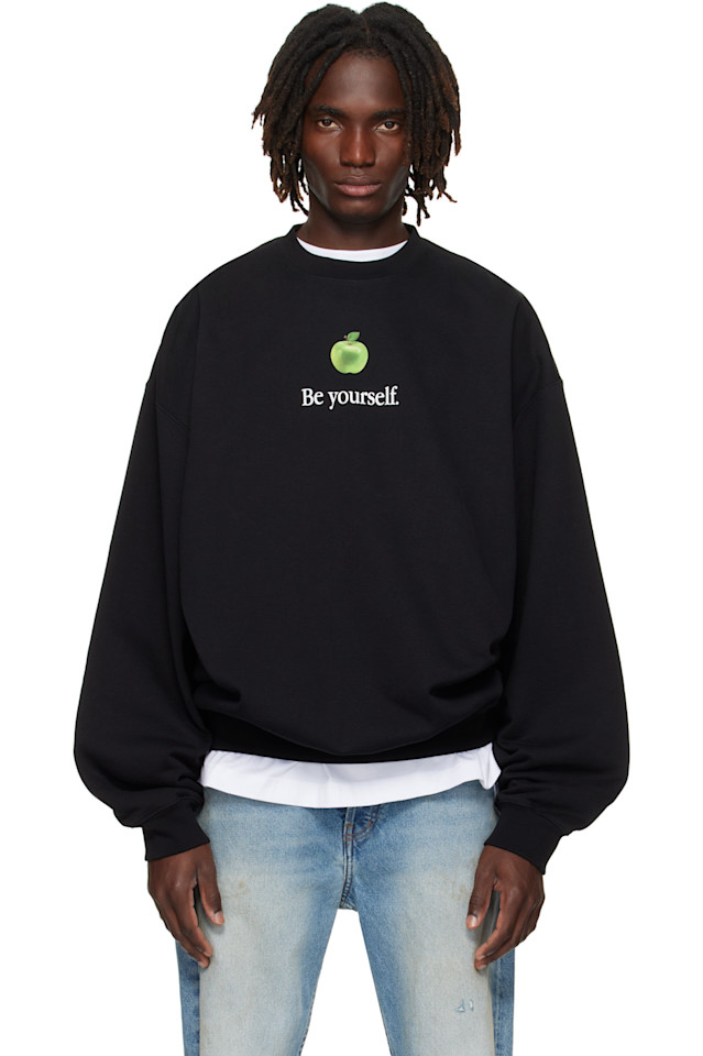 Оверсайз худи «Будь собой» Vetements, черный
Оверсайз худи «Будь собой» Vetements, черный