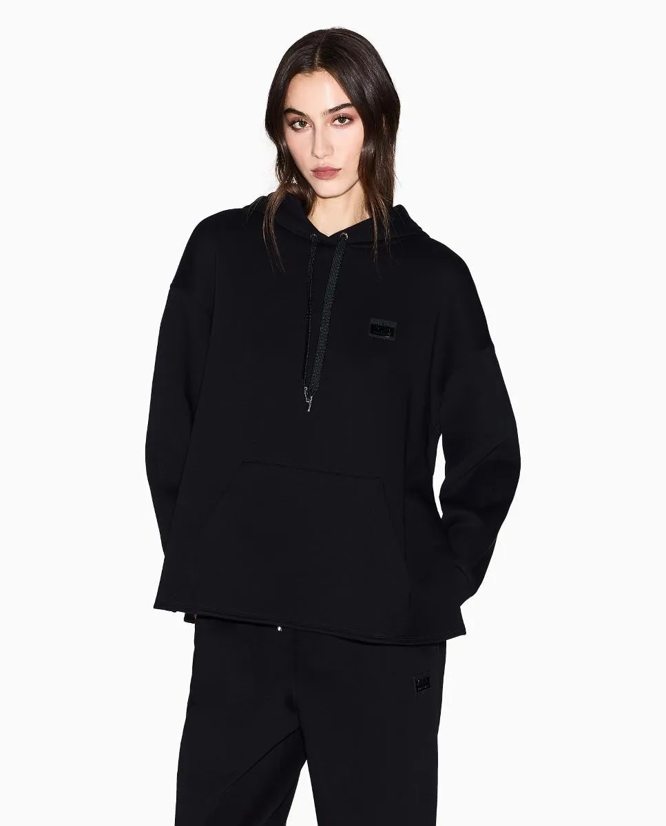 Женская толстовка с капюшоном свободного кроя Armani Exchange, черный
Женская толстовка с капюшоном свободного кроя Armani Exchange, черный