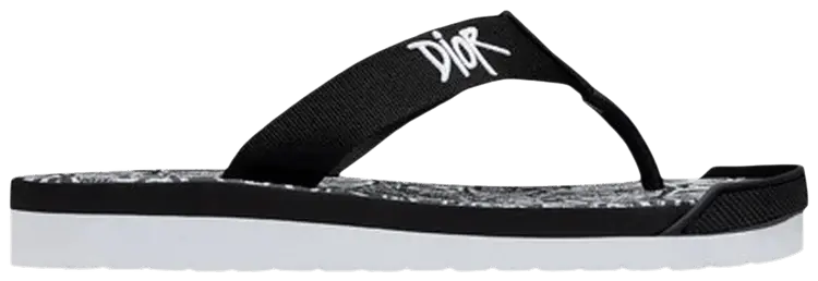 Кроссовки Dior Shawn Stussy x Dior Embroidery Flip Flops 'White Black', черный
Кроссовки Dior Shawn Stussy x Dior Embroidery Flip Flops 'White Black', черный