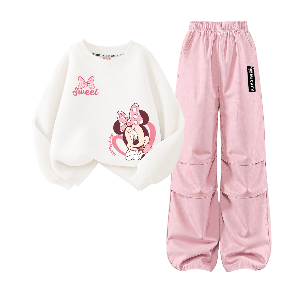 Детская повседневная спортивная одежда Disney, белый/розовый
Детская повседневная спортивная одежда Disney, белый/розовый