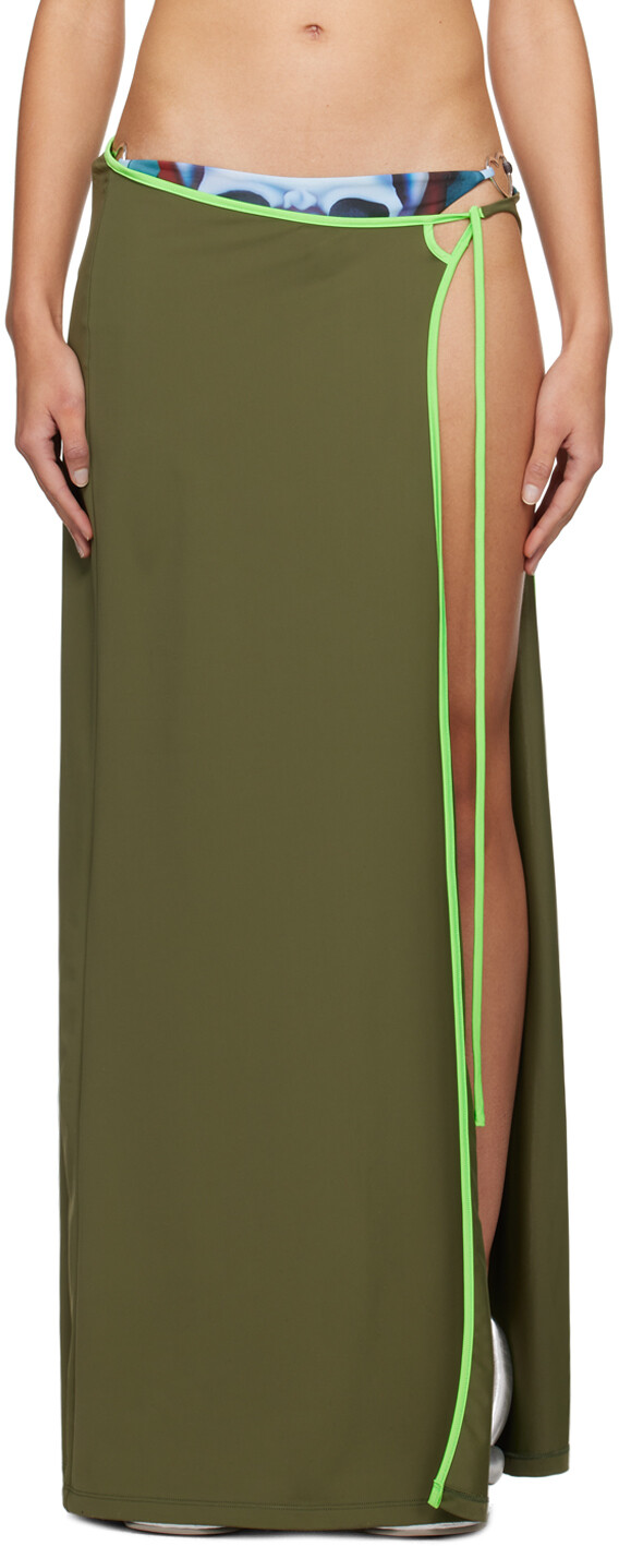 Хаки Макси-юбка с запахом Ottolinger
Хаки Макси-юбка с запахом Ottolinger