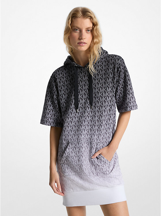 Платье с капюшоном из хлопчатобумажной махровой ткани с фирменным логотипом Ombré Michael Kors, черный
Платье с капюшоном из хлопчатобумажной махровой ткани с фирменным логотипом Ombré Michael Kors, черный