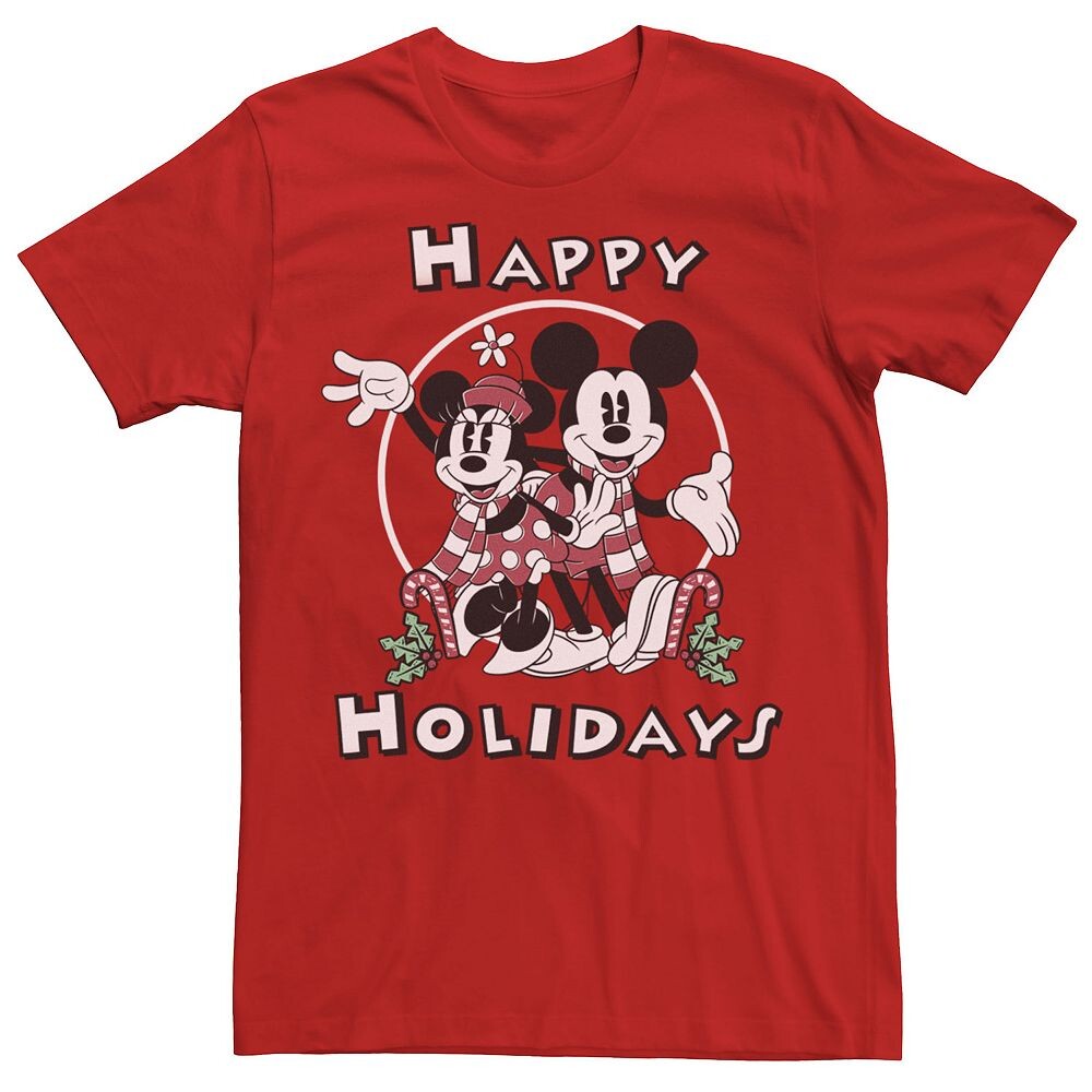 Рождественская мужская футболка Disney's Mickey and Minnie Mouse Happy Holidays, красный
Рождественская мужская футболка Disney's Mickey and Minnie Mouse Happy Holidays, красный