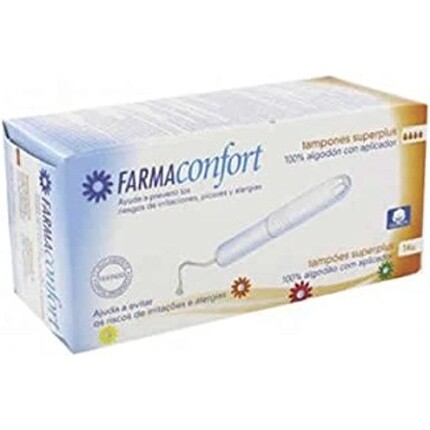 FARMACONFORT Super Plus Тампоны 100% хлопок
FARMACONFORT Super Plus Тампоны 100% хлопок