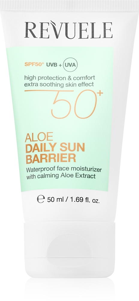 Дневной успокаивающий крем с алоэ вера для ежедневного загара SPF 50+ Revuele, 50 мл
Дневной успокаивающий крем с алоэ вера для ежедневного загара SPF 50+ Revuele, 50 мл